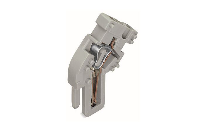 WAGO Modul 769-515 koncový pro 1vodičový konektor (zásuvku) úhlový CAGE CLAMP® 4 mm², šedá