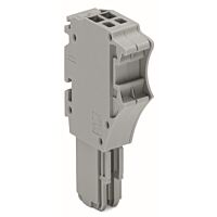 WAGO Konektor 2020-102 1vodičový pružinový Push-in CAGE CLAMP® 1,5 mm², šedá