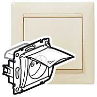 LEGRAND Zásuvka VALENA 774121 béžová IP44