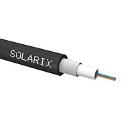 SOLARIX Univerzální kabel CLT Solarix 4VL 50/125 5.8mm LSOH Eca OM3 černý SXKO-CLT-4-OM3-LSOH