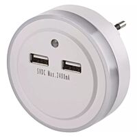 EMOS Svítidlo LED P3313 3LED noční +2x USB
