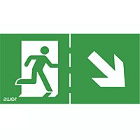 MODUS Piktogram P23 SCHODY VPRAVO DOLŮ (150x300mm)