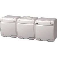 UNIVEX Trojzásuvka GHE-3 bílá IP44