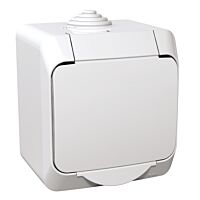 SCHNEIDER Zásuvka CEDAR WDE000541 jedn.bílá IP44