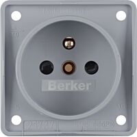 Zásuvka INTEGRO šedá mat