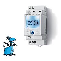FINDER Hodiny spínací 126182300000 Digitální denní a týdenní 1P/16A 230V AC IP20