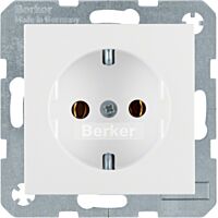 Zásuvka BERKER 47431909 polar bílá