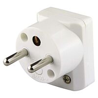 EMOS Vidlice 250V/16A úhlová IP20 bílá