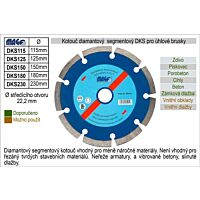 INNA Kotouč DKS150 diamantový 150 mm