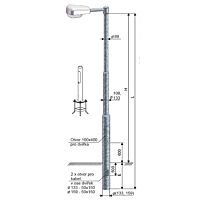 KOOPERATIVA Stožár UZN 8-133/108/89 ŽZ uliční, bezpaticový, třístupňový