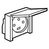 Zásuvka PLEXO 55 3P+T 20A 400V IP44 šedá