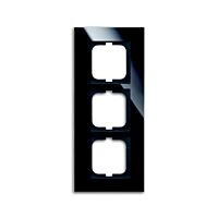 ABB SOLO Rámeček 2CKA001754A4324 trojnásobný, pro vodorovnou i svislou montáž, černé sklo