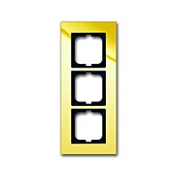 ABB SOLO Rámeček 2CKA001754A4358 trojnásobný, pro vodorovnou i svislou montáž, zlacená mosaz