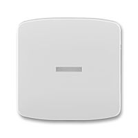 ABB TANGO Ovladač 3558A-A653 S spínače jednoduchý, s průzorem, šedá