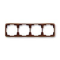 ABB TANGO Rámeček 3901A-B40 H čtyřnásobný, vodorovný, hnědá