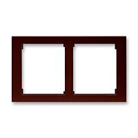 ABB TIME Rámeček 3901F-A50120 54J dvojnásobný, vodorovný, wenge