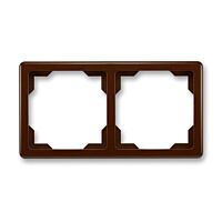 ABB SWING Rámeček 3901G-A00020 H1 dvojnásobný, pro vodorovnou i svislou montáž, hnědá