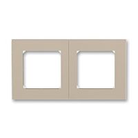 ABB LEVIT Rámeček 3901H-A05020 18 dvojnásobný, pro vodorovnou i svislou montáž, macchiato/bílá