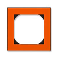 ABB LEVIT Rámeček 3901H-A05510 66 jednonásobný s otvorem 55x55, oranžová/kouřová černá