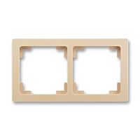 ABB SWING L Rámeček 3901J-A00020 C3 dvojnásobný, mocca