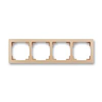 ABB SWING L Rámeček 3901J-A00040 C3 čtyřnásobný, mocca