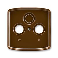 ABB Kryt TANGO 5011A-A00300 H zásuvky anténní s vylamovacím otvorem, hnědá