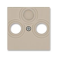 ABB LEVIT Kryt 5011H-A00300 18 zásuvky anténní s vylamovacím otvorem, macchiato