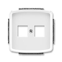 ABB Kryt TANGO 5014A-A02018 B zásuvky komunikační přímé (2x), bílá