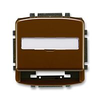 ABB Kryt TANGO 5014A-A100 H zásuvky komunikační, hnědá