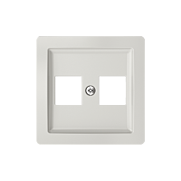 ABB Kryt SWING 5014G-A02018 S1 zásuvky komunikační, světle šedá