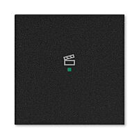 ABB Kryt LEVIT 6220H-A01003 63 1násobný, symbol scény; onyx