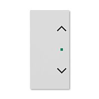 ABB Kryt LEVIT 6220H-A02002 16 2násobný levý/pravý, symbol žaluzie; šedá