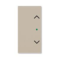 ABB Kryt LEVIT 6220H-A02002 18 2násobný levý/pravý, symbol žaluzie; macchiato