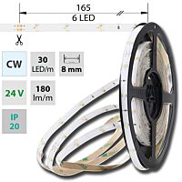 LED pásek SMD3528 studeně bílý, 30LED/m,