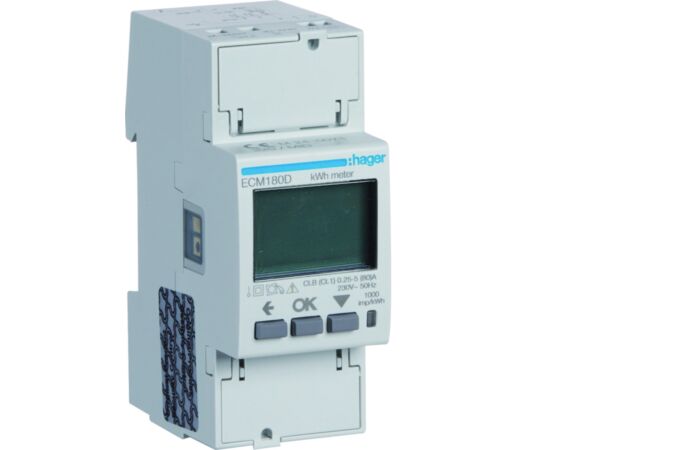 ECM180D Digitální elektroměr 1F, 2Tar. p