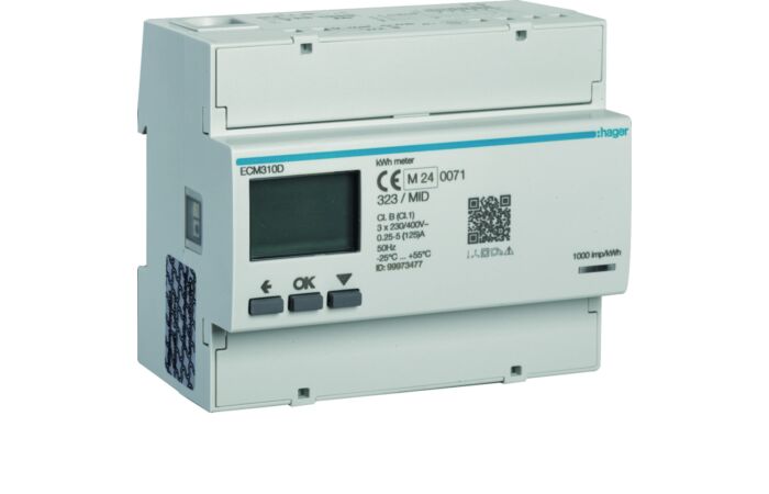 Elektroměr HAGER ECM310D 125A 3F 2tar.