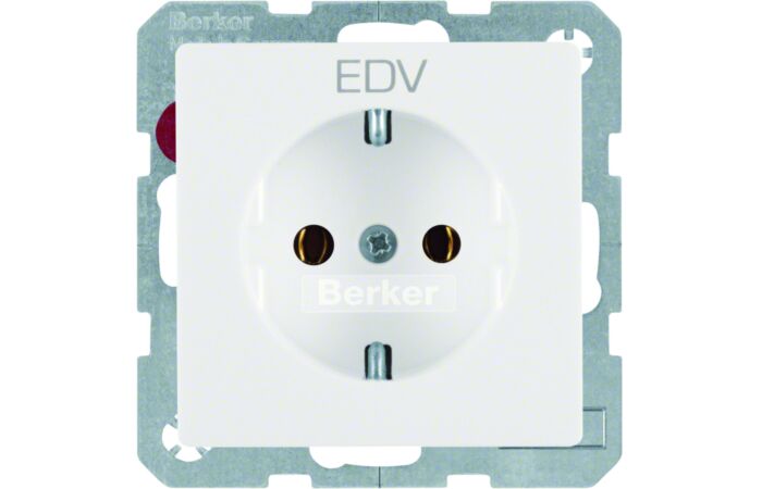 "Zásuvka, SCHUKO, potisk "EDV", bezšro