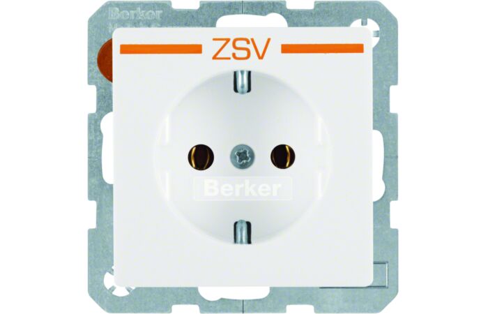 "Zásuvka, SCHUKO, potisk "ZSV", bezšro
