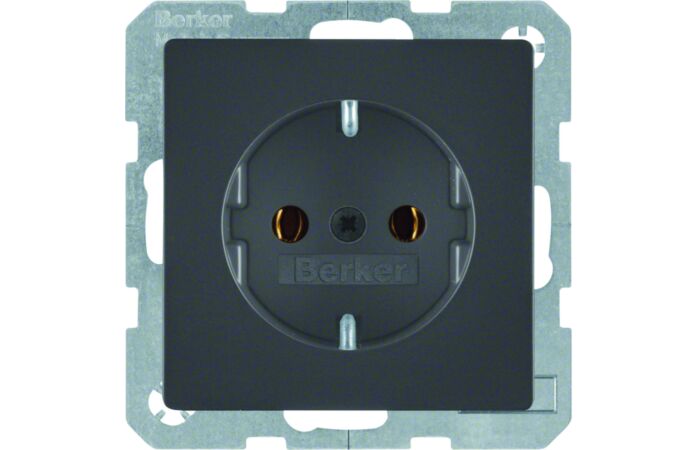 Zásuvka, SCHUKO, bezšroub. svorky, Berke