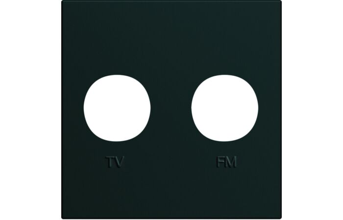 Krytka TV-R zásuvky gallery, 45x45 mm, č