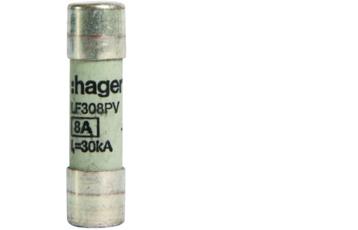 HAGER Vložka LF308 PV 10, 900V DC, 8A pojistková (balení 10ks)