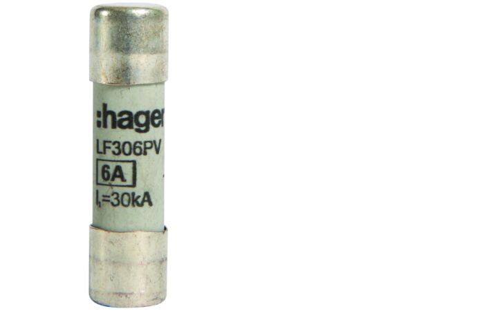 HAGER Vložka LF306 PV 10, 900V DC, 6A, pojistková (balení 10ks)