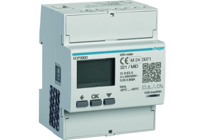 HAGER Elektroměr EC350 digitální 1T