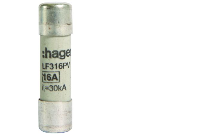 HAGER Pojistka LF316PV 16A PV10 900V DC, válcová (balení 10ks)