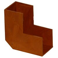 MALPRO Kryt 15x10 rohový vnější plast imitace tmavé dřevo