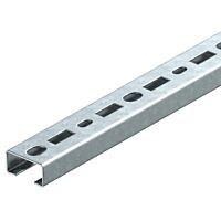 OBO BETTERMANN Profilová lišta, děrovaná, šířka výřezu 17 mm, 200x35x18, Ocel, St, žárově zinkováno ponorem, DIN EN ISO 1461 typ CMS3518P0200FT
