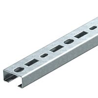 OBO BETTERMANN Profilová lišta, děrovaná, šířka výřezu 17 mm, 700x35x18, Ocel, St, pásově zinkováno, DIN EN 10346 typ CMS3518P0700FS
