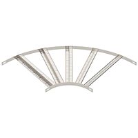 OBO BETTERMANN Oblouk 90°, pro kabelový žebřík SL, B606mm, Nerez ocel, materiál 1.4307, A2, 1.4301 bez povrch. úpravy, dodatečně ošetřeno typ SLZB L 90 600 A2