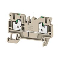 WEIDMÜLLER Svorka S2C 2.5 mm² 800 V, 24 A, průchozí, SNAP IN, počet připojení 2, tmavě béžová