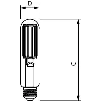 TForce Core LED road 17W 727 E27 MV